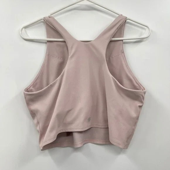 Athleta XL High‎ Neck Cross Back Tank Top Activewear Athletic Blush - Picture 7 of 9